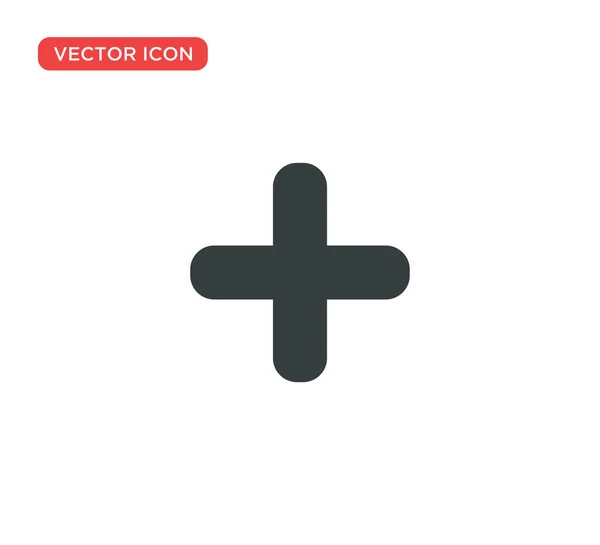 Plus Icon Vector Ilustração Design — Vetor de Stock