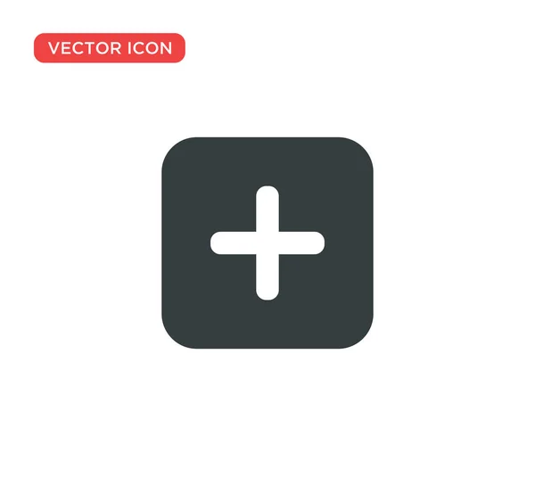 Plus icône vectoriel illustration design — Image vectorielle