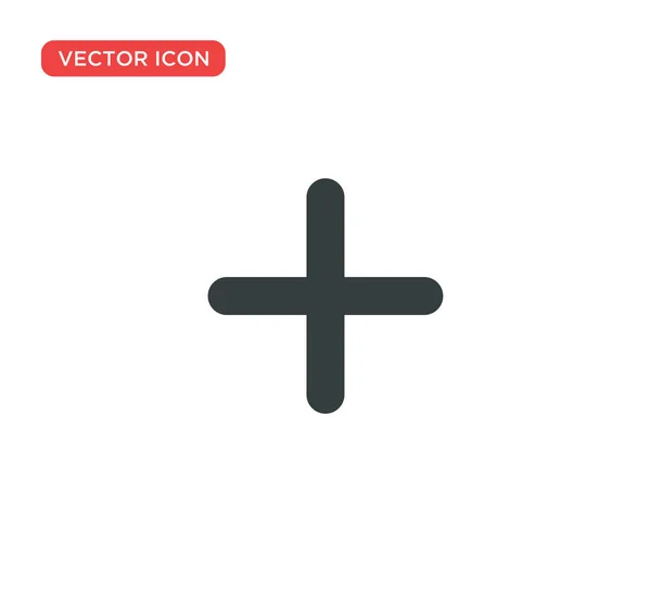 Plus Icono Vector Diseño de Ilustración — Vector de stock