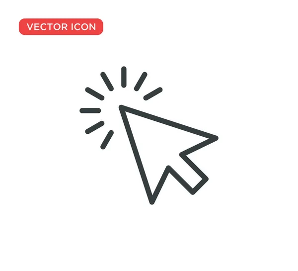 Projeto da ilustração do vetor do ícone do cursor do ponteiro — Vetor de Stock