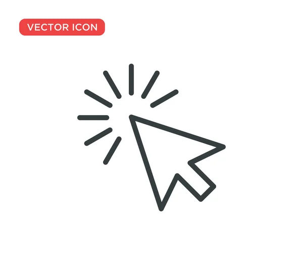 Osoitin kohdistin kuvake vektori kuvituksen suunnittelu — vektorikuva