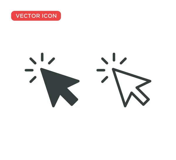 Puntero Cursor Icono Vector Diseño de Ilustración — Vector de stock