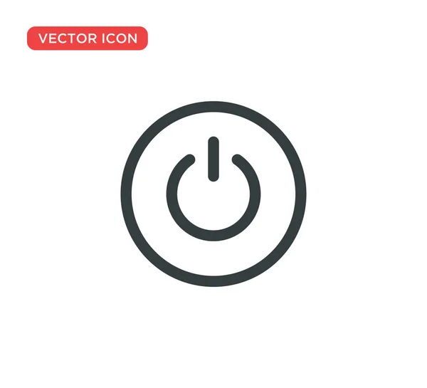 Bekapcsológomb ikon Vektorillusztráció tervezés — Stock Vector