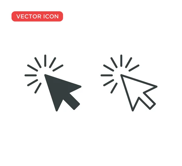 Pointeur Curseur Icône vectoriel Illustration Design — Image vectorielle