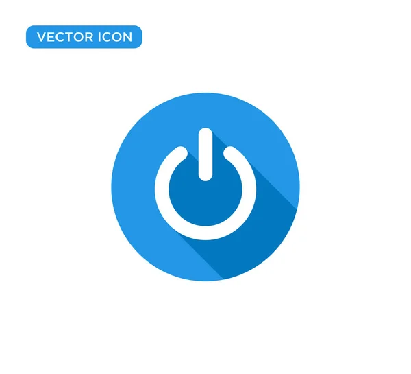 Botón de encendido Icono Vector Ilustración Diseño — Vector de stock