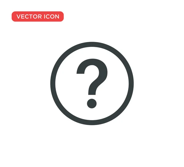 Pregunta Mark Sign Icon Vector Diseño de Ilustración — Vector de stock