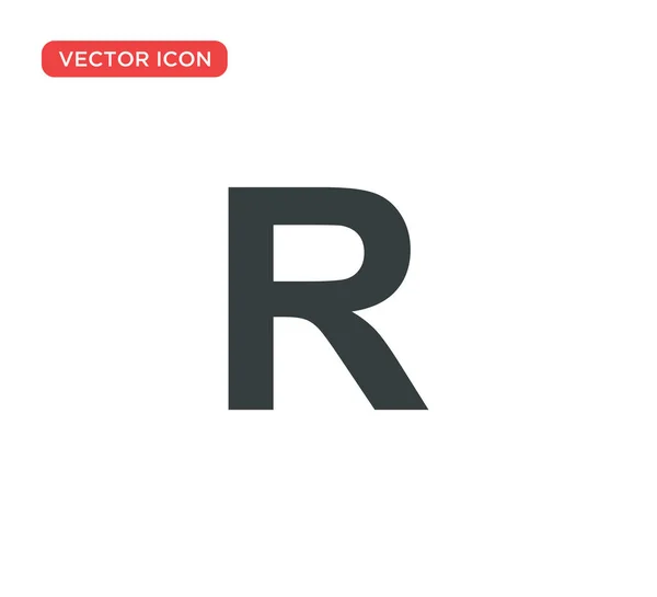 Eingetragene Marke Symbol Vektor Illustration Design — Stockvektor
