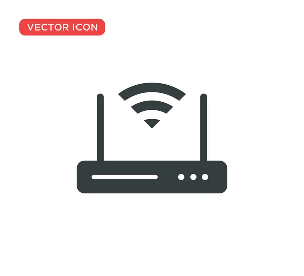 Projeto da ilustração do vetor do ícone do roteador de Wifi — Vetor de Stock