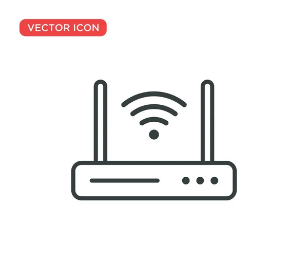 Projeto da ilustração do vetor do ícone do roteador de Wifi — Vetor de Stock