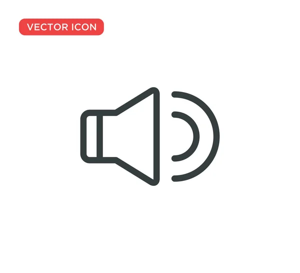 Design de ilustração de vetor de ícone de som — Vetor de Stock