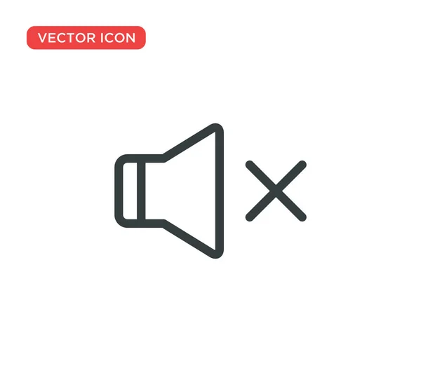 Mute, Sound off Icon Vektor Illustration Design — Stockvektor