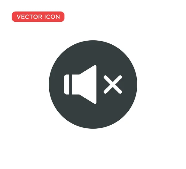 Mute, Sound off Icon Vektor Illustration Design — Stockvektor