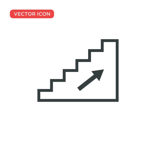 Stairs Icon Vector Illustration Design — Stock Vector