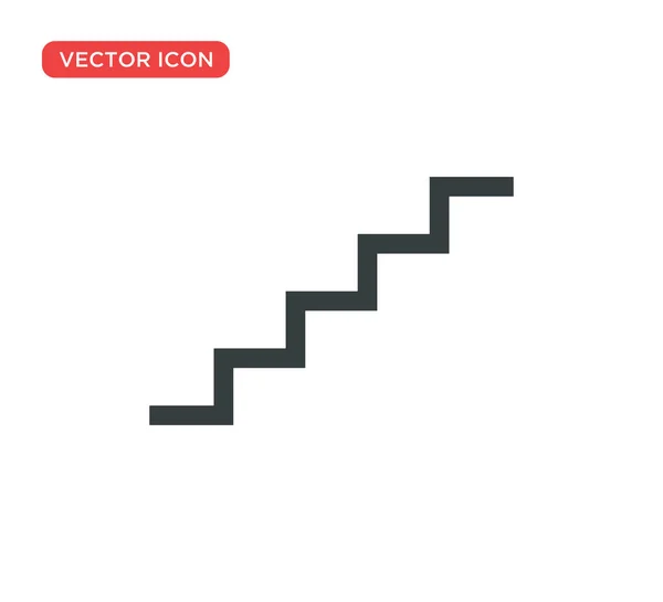 Escalier icône vectoriel illustration design — Image vectorielle