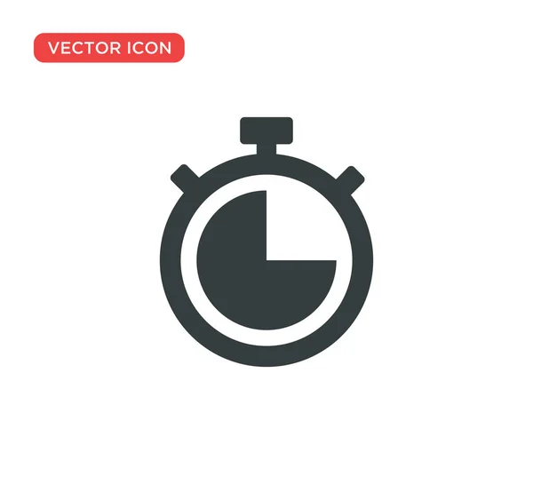 Stoppuhr Timer Symbol Vektor Illustration Design — Stockvektor