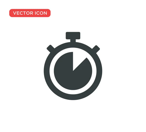 Stoppuhr Timer Symbol Vektor Illustration Design — Stockvektor