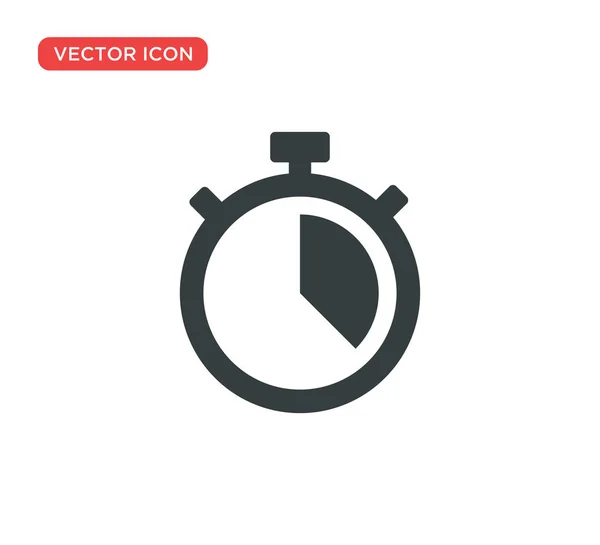 Stoppuhr Timer Symbol Vektor Illustration Design — Stockvektor