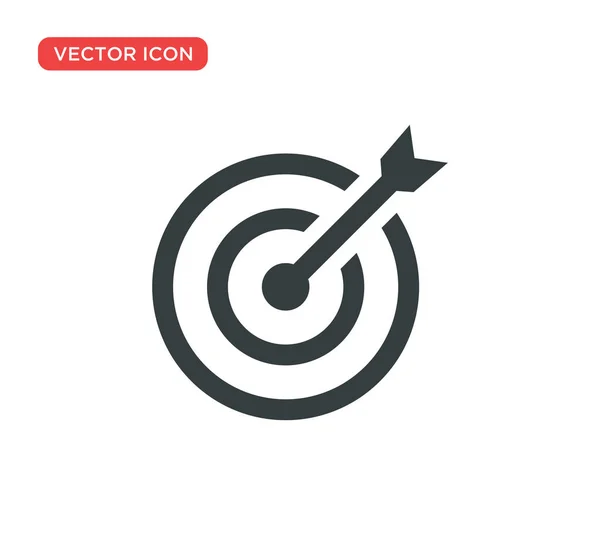 Objetivo Icono Vector Ilustración Diseño — Vector de stock