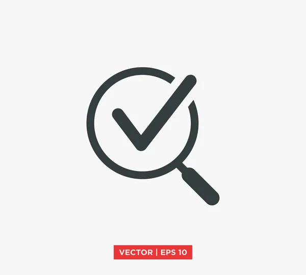 Icono Análisis Ilustración Vectorial — Vector de stock