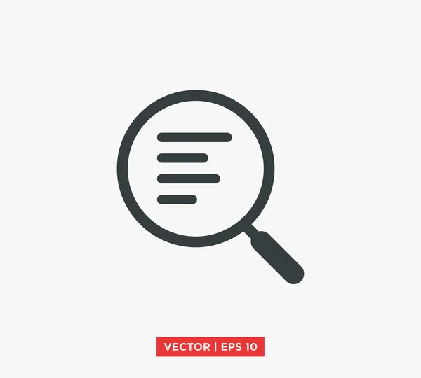 Análise Icon Vector Ilustração — Vetor de Stock