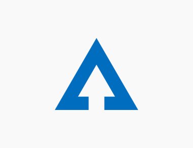 Soyut Ok Logo Şablonu Simge Vektör Çizimi