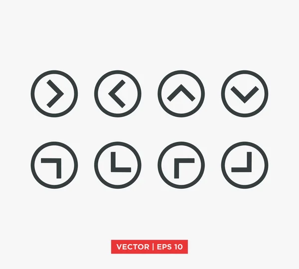 Ponto de seta Mark Icon Ilustração do vetor — Vetor de Stock