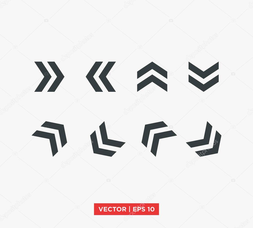 Arrow Point Mark Icon Vector Illustration