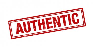 Otantik Damga Kırmızı Grunge Doku Vektör İllüstrasyon