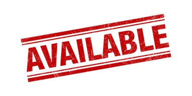 Mevcut Damga Kırmızı Grunge Doku Vektör İllüstrasyon