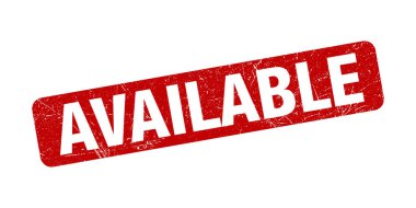 Mevcut Damga Kırmızı Grunge Doku Vektör İllüstrasyon