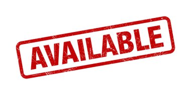 Mevcut Damga Kırmızı Grunge Doku Vektör İllüstrasyon