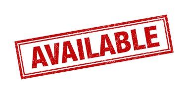 Mevcut Damga Kırmızı Grunge Doku Vektör İllüstrasyon