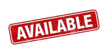 Mevcut Damga Kırmızı Grunge Doku Vektör İllüstrasyon