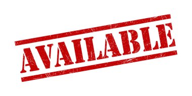 Mevcut Damga Kırmızı Grunge Doku Vektör İllüstrasyon