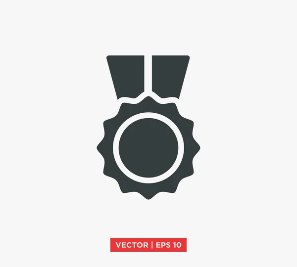 Auszeichnung Medaille Symbol Vektor Illustration — Stockvektor