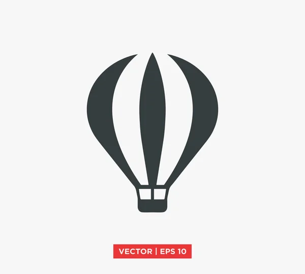 Heißluftballon Icon Vektor Illustration — Stockvektor
