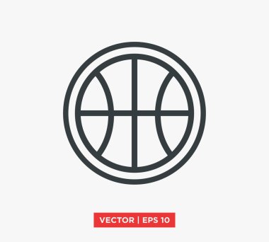 Basketbol ikonu vektör illüstrasyonu
