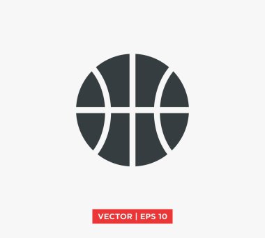 Basketbol ikonu vektör illüstrasyonu