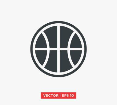 Basketbol ikonu vektör illüstrasyonu
