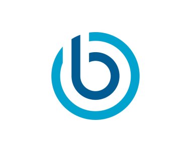 B Harfi Logo Şablon Vektörü illüstrasyonu