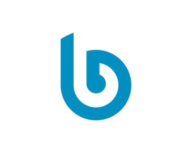 B Harfi Logo Şablon Vektörü illüstrasyonu