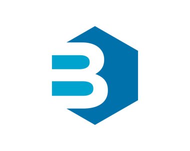 B Harfi Logo Şablon Vektörü illüstrasyonu