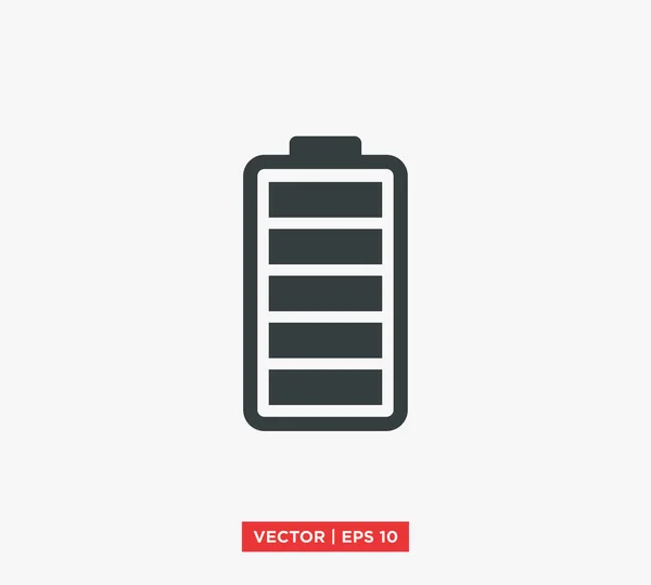 Icono de la batería vector ilustración — Vector de stock