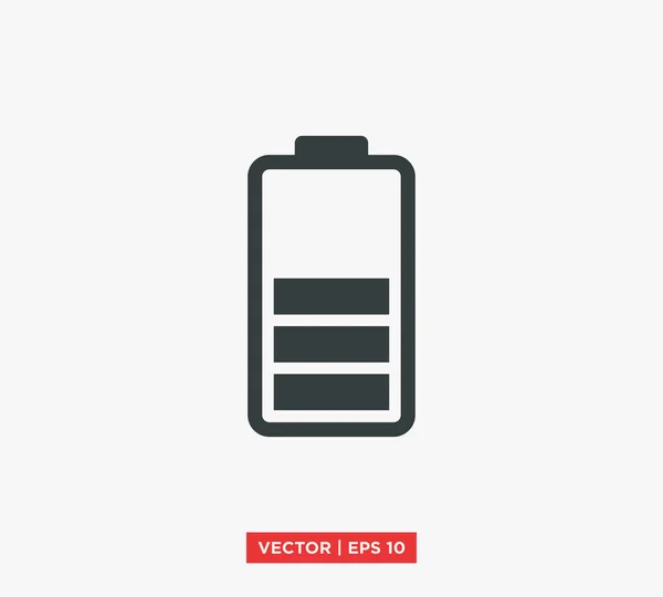 Illustration vectorielle icône batterie — Image vectorielle