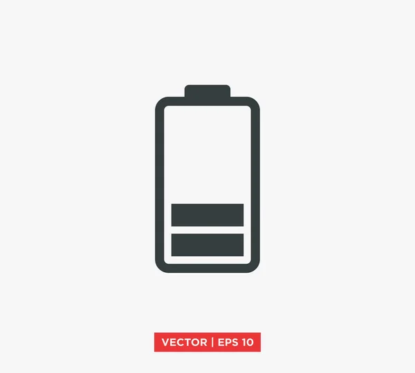 Icono de la batería vector ilustración — Vector de stock