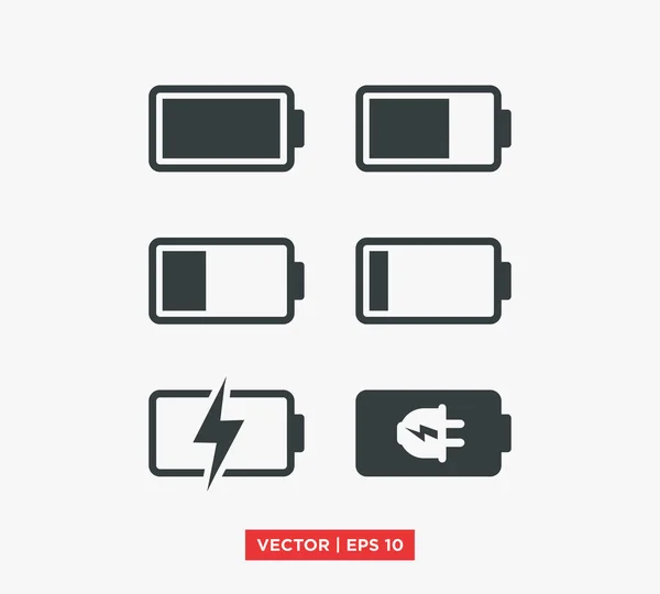 Batteri ikon vektor illustration — Stock vektor