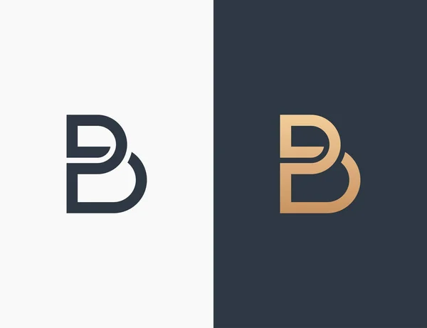 문자 B Logo Template Vector illustration — 스톡 벡터