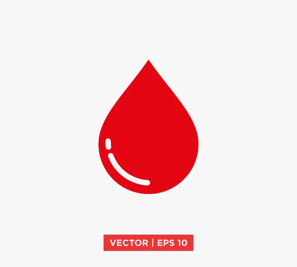 Icône de goutte de sang illustration vectorielle — Image vectorielle