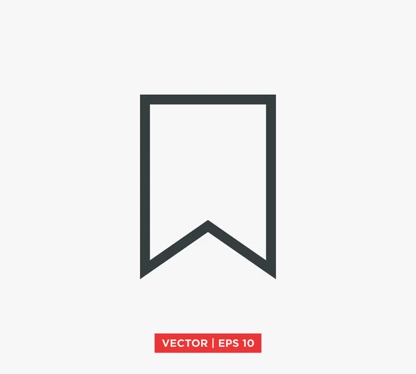 Lesezeichen Symbol Vektor Illustration — Stockvektor