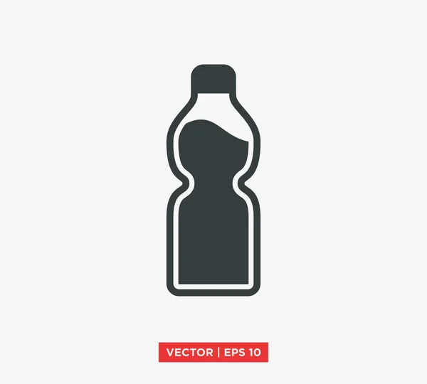 Bottle Of Water Icon Vector Illustration — Stock Vector